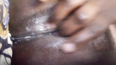 Creamy pussy soaked in thick creamer