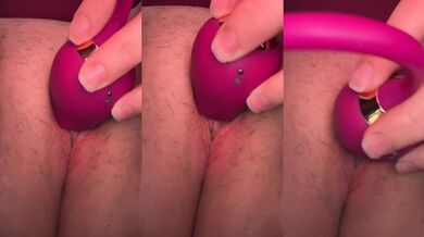 Fat pussy dominated by rose toy until it gushes