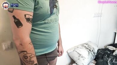Stepmom forced his stepdaughter to deepthroat his big hard dick