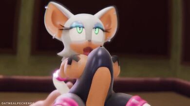 Rouge the Bat 3D Hentai Anal Creampie Rough HD Compilation