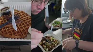 Brooke Gets Wasted in the Air Travel foodie review Homemade Café!