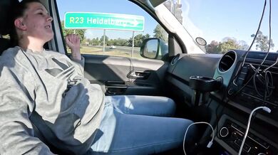 Brunette wife’s tight pussy wrecked by remote vibrator while driving public orgasm caught on camera