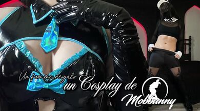 Unboxing my biggest fan’s sluts Mobbunny COSPLAY haul goth bunny girl big ass latina