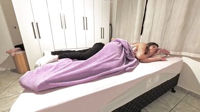 Step father visits me at night to cum in my little pussy while ripping panties off