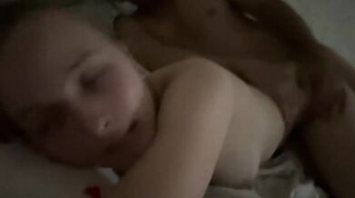 Fucked his student raw in missionary leaving cum dripping from her tight pussy