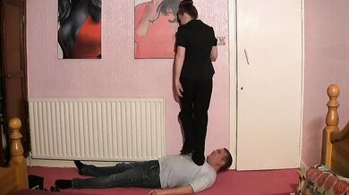 Trampling Sitting Riding her tight pussy raw and hard