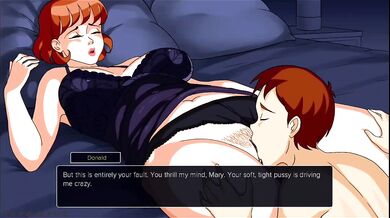 Step Mom Smirked back at my cartoon dick in milfy plaza game