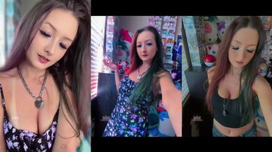 Adorable egirl overflows cam in hd gushes shorts
