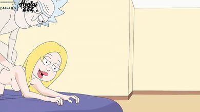 Francine's doggy style smash with Rick Morty hentai