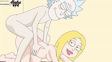 Francine's doggy style smash with Rick Morty hentai