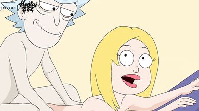 Francine's doggy style smash with Rick Morty hentai