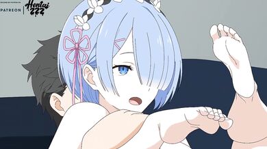 Big tits Rem destroyed under FULL NELSON by Emilia ReZero Hentai