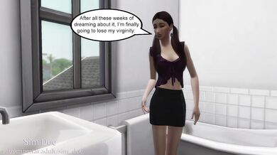 18 year old virgin loses it to huge cock in missionary creampie breeding cumshot