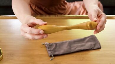 Wood You Try Jaq Quicksilver's Handcrafted Twist Dildo For Pleasure