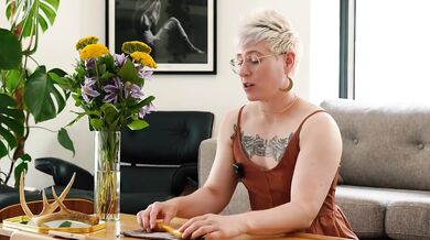Wood You Try Jaq Quicksilver's Handcrafted Twist Dildo For Pleasure