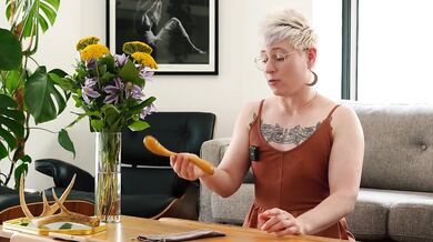 Wood You Try Jaq Quicksilver's Handcrafted Twist Dildo For Pleasure