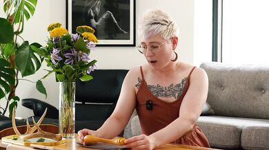 Wood You Try Jaq Quicksilver's Handcrafted Twist Dildo For Pleasure