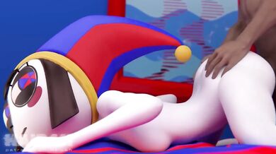 Pomni gets creampied daily in the Fortnite Hentai circus clown girl anal babe