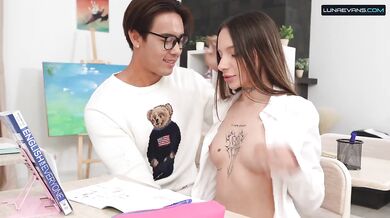 Anal Student Gets Fucked Hard During Class Homework Blowjob Cumshot