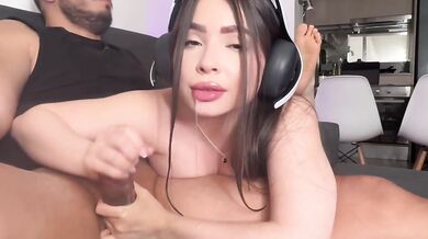 My brother's friend ruined my tight latina hole with his big cock lol