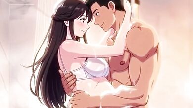 Pregnant wife gets destroyed in romantic shower sex