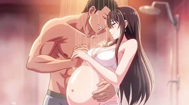 Pregnant wife gets destroyed in romantic shower sex