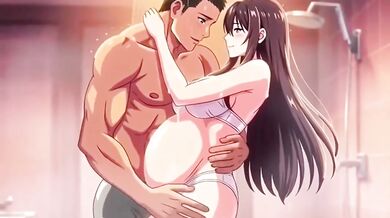 Pregnant wife gets destroyed in romantic shower sex