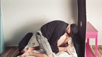 Blindfolded wife fooled into calling lover during hot fuck