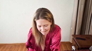 Stepmom teaches virgin stepson how to bust his first load deep inside