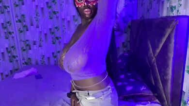Purple rain step-daddy squirt twerk pretty goth melons melts on camera