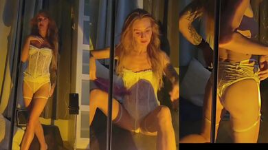 Petite Redhead’s Feathery Torment Solo Ginger Tease