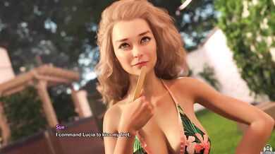 Latina sucks delicious toes big tits big ass milf gameplay