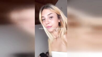 Petite blonde virgin gets brutally anal wrecked with creampie