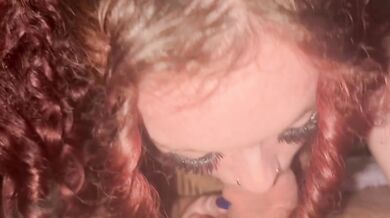 Teen wife deep throats thick cock until she chokes on dick