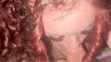 Teen wife deep throats thick cock until she chokes on dick