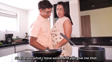My father leaves me with the hot latina housekeeper who rides rough until her ass bounces and my cum fills her tight hole