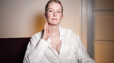 Secretary helps you in many ways ASMR backrooms tease