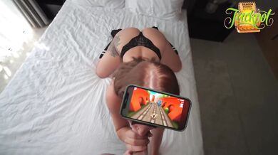Look at ME Stepmom Puts My Phone on Her Face Creampie Big Boobs Missionary