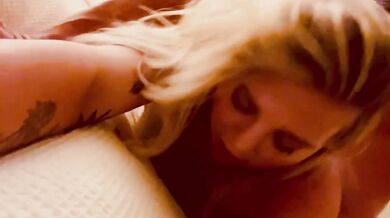 Face to face big tits choking on dirty anal cum doggie style