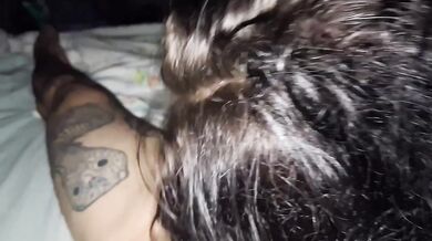 Husband's slut wife gets destroyed by huge cock deepthroat session