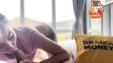 Amateur Blowjob from a Horny Russian Blonde Deepthroated on POV