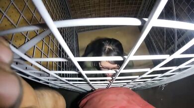 Caged teen Asian gets stuffed and ruined by big dick stepsis