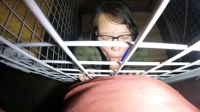 Caged teen Asian gets stuffed and ruined by big dick stepsis