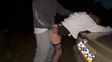 Friday night dogging session with breeding real couple homemade public