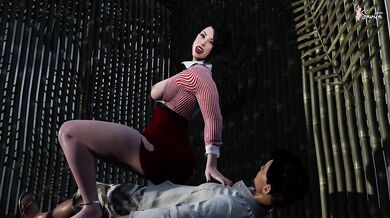 Married Housewife Destroyed by Rough Stranger Creampie Outdoors