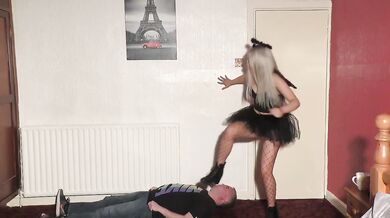 Cosplay Cutie Crushed Under Stomping Boots