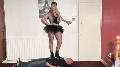 Cosplay Cutie Crushed Under Stomping Boots
