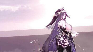 Thicc ELF VTUBER Strips Mid Dance While Numbers Drive Her Crazy
