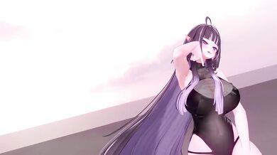 Thicc ELF VTUBER Strips Mid Dance While Numbers Drive Her Crazy