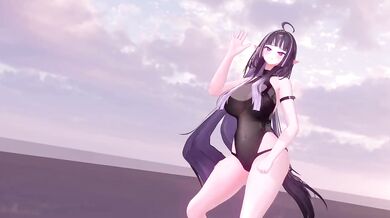 Thicc ELF VTUBER Strips Mid Dance While Numbers Drive Her Crazy